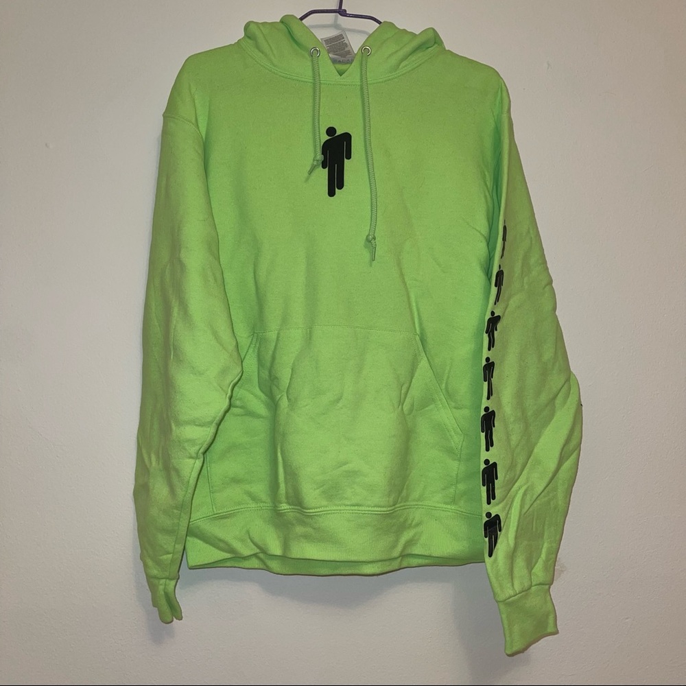Authentic Billie Eilish BLOSH neon green hoodie